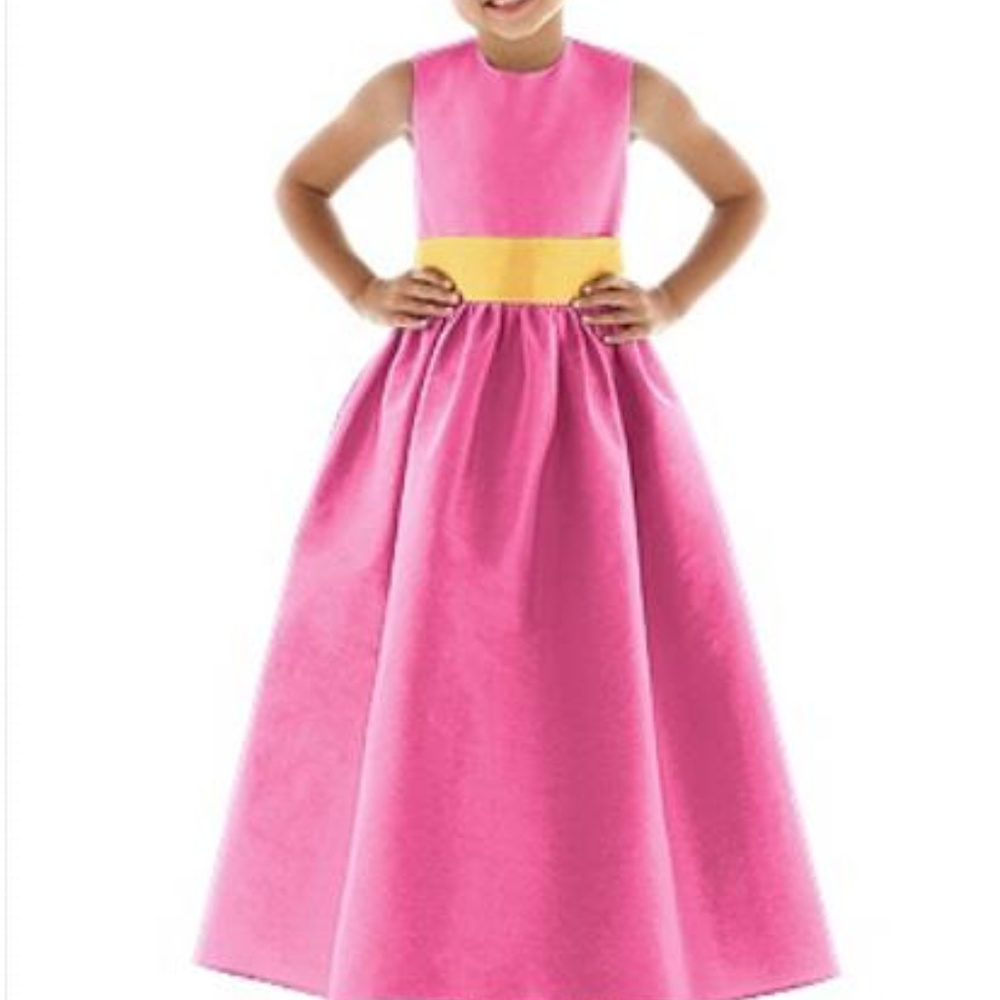 Dessy 4024.....Flower Girl / Special Occasion Dress.....Strawberry....6...NWT